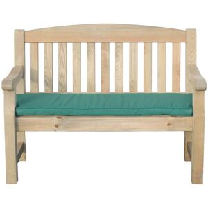 Zest - Emily Wooden 2 Seater Bench Garden Patio Chair 4ft & Green Seat Pad Cushion Zest - Emily Wooden 2 Seater Bench Garden Patio Chair 4ft & Green Seat Pad Cushion