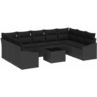Vidaxl Garden Sofa Set - Beige Cushions - Modern Design - Seats 5 - 10 Pieces Vidaxl Garden Sofa Set - Beige Cushions - Modern Design - Seats 5 - 10 Pieces