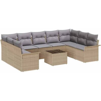 Vidaxl Garden Sofa Set - 10-Piece Modular Outdoor Furniture Vidaxl Garden Sofa Set - 10-Piece Modular Outdoor Furniture