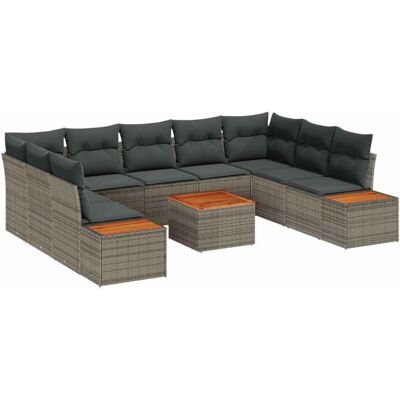 GARDEN SOFA SET - Modular Outdoor Sectional with Storage, Grey GARDEN SOFA SET - Modular Outdoor Sectional with Storage, Grey