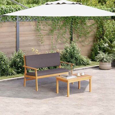 vidaXL Anthracite Acacia Garden Bench - Garden Bench vidaXL Anthracite Acacia Garden Bench - Garden Bench