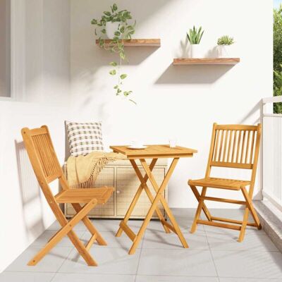 Vidaxl Solid Acacia Garden Bistro Set - Garden furniture set Vidaxl Solid Acacia Garden Bistro Set - Garden furniture set
