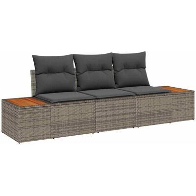 VidaXL Garden 3-Piece Sofa Set with Cushions - Outdoor Furniture VidaXL Garden 3-Piece Sofa Set with Cushions - Outdoor Furniture