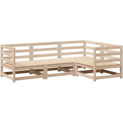 vidaXL Pine Garden Sofa Set - Modular Outdoor Furniture vidaXL Pine Garden Sofa Set - Modular Outdoor Furniture