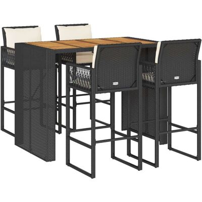 vidaXL Garden Bar Set with Cushions - Outdoor Furniture vidaXL Garden Bar Set with Cushions - Outdoor Furniture