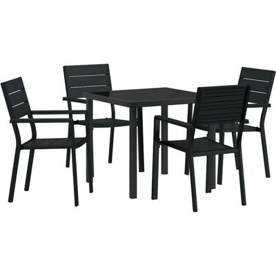 Vidlax Garden Dining Set - Weatherproof HDPE - 5 Pieces Vidlax Garden Dining Set - Weatherproof HDPE - 5 Pieces