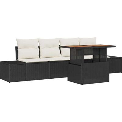 Vidaxl Garden Sofa Set - Modern 5-Piece, UV-Resistant, Waterproof Vidaxl Garden Sofa Set - Modern 5-Piece, UV-Resistant, Waterproof