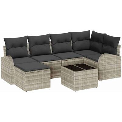Vidaxl Garden Sofa Set - Weather-Resistant, Cushioned, Stylish Vidaxl Garden Sofa Set - Weather-Resistant, Cushioned, Stylish