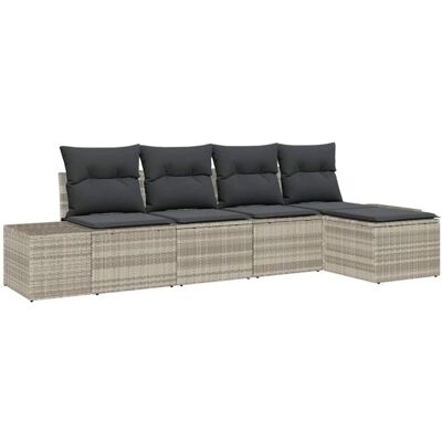 Vidaxl Garden Sofa Set - 5-Piece Modular Outdoor Lounge Vidaxl Garden Sofa Set - 5-Piece Modular Outdoor Lounge