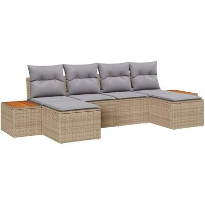 Haven Modular Garden Sofa Set - Outdoor Patio Lounge 6 Seats Haven Modular Garden Sofa Set - Outdoor Patio Lounge 6 Seats