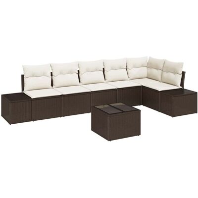 VidaXL Garden Sofa Set 6 pcs Gray Poly Rattan VidaXL Garden Sofa Set 6 pcs Gray Poly Rattan