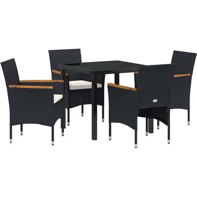 Vidaxl Garden Dining Set - 5 Pieces, Weather-Resistant PE Rattan Vidaxl Garden Dining Set - 5 Pieces, Weather-Resistant PE Rattan