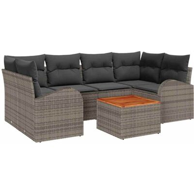 Vidaxl Garden Sofa Set - UV Resistant Rattan for 6 Vidaxl Garden Sofa Set - UV Resistant Rattan for 6