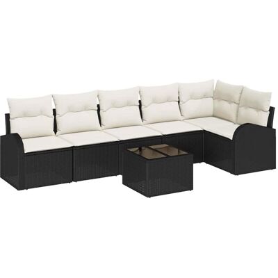 Vidaxl Garden Sofa Set - Modular, Weatherproof, Seats 6 Vidaxl Garden Sofa Set - Modular, Weatherproof, Seats 6