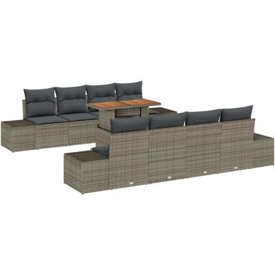Vidaxl Garden Sofa Set - 7-piece with Cushions, Modern Design Vidaxl Garden Sofa Set - 7-piece with Cushions, Modern Design