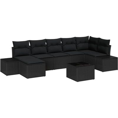 Beige Garden Sofa Set - 8 Pieces Outdoor Furniture Beige Garden Sofa Set - 8 Pieces Outdoor Furniture