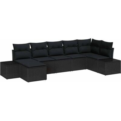 vidaXL Garden Sofa Set - Modular, Weather-Resistant, for 7 vidaXL Garden Sofa Set - Modular, Weather-Resistant, for 7