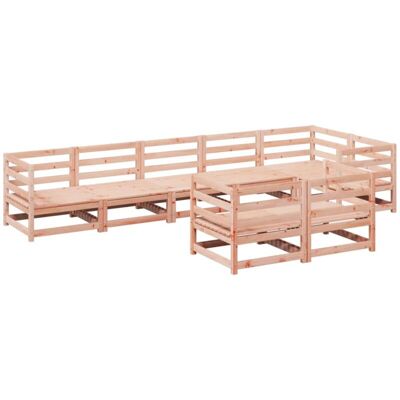vidaXL Garden Sofa Set 8 Piece Outdoor Corner Sofa Solid Wood Douglas Fir vidaXL Garden Sofa Set 8 Piece Outdoor Corner Sofa Solid Wood Douglas Fir