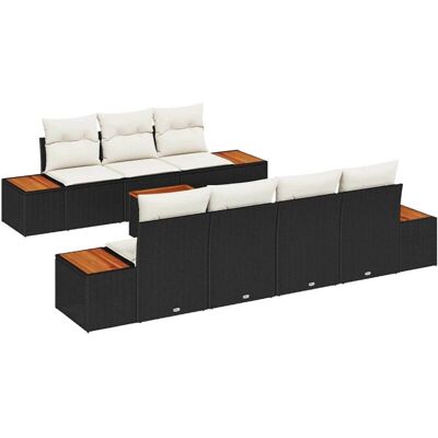 Vidaxl 8-Piece Garden Sofa Set - Weather-Resistant Synthetic Rattan Vidaxl 8-Piece Garden Sofa Set - Weather-Resistant Synthetic Rattan
