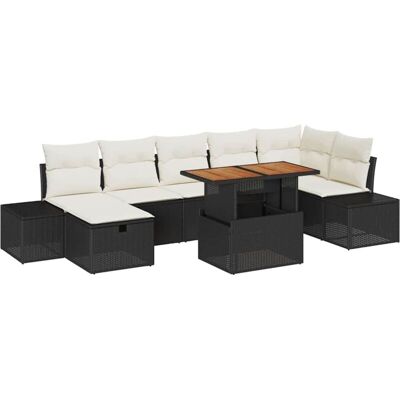 Vidaxl Garden Sofa Set 8 Pieces with Cushions - Garden Furniture Vidaxl Garden Sofa Set 8 Pieces with Cushions - Garden Furniture