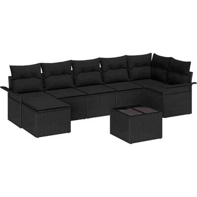 Natural Rattan Beige Garden Sofa Set - Outdoor Furniture Natural Rattan Beige Garden Sofa Set - Outdoor Furniture