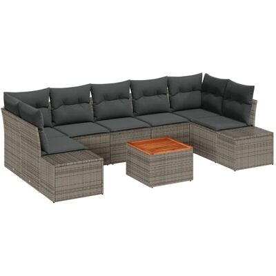 Brand Garden Modular Grey Rattan 8-Piece Outdoor Sofa Set - Garden Furniture Brand Garden Modular Grey Rattan 8-Piece Outdoor Sofa Set - Garden Furniture