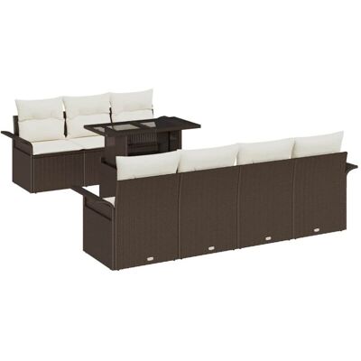 Vidaxl Garden Sofa Set 8 Pieces - Modern Design Durable Material Vidaxl Garden Sofa Set 8 Pieces - Modern Design Durable Material