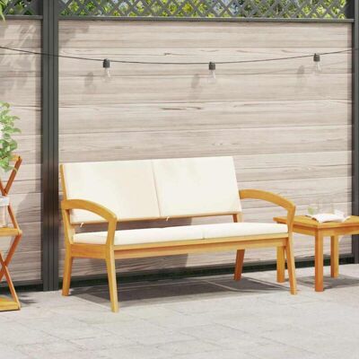 vidaXL Creamwhite Acacia Garden Bench - Garden Bench vidaXL Creamwhite Acacia Garden Bench - Garden Bench