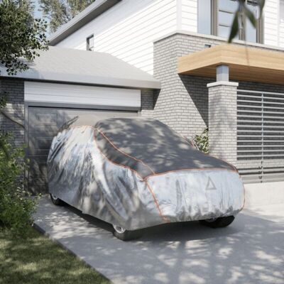 vidaXL Car Cover SUV Waterproof Grey and Silver - Car Cover vidaXL Car Cover SUV Waterproof Grey and Silver - Car Cover