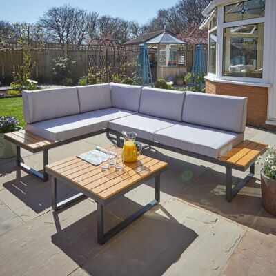 Home Source - Ember Sofa & Table Set Home Source - Ember Sofa & Table Set