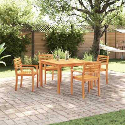 vidaXL Solid Acacia Wood Dining Table for 4 - Esstisch vidaXL Solid Acacia Wood Dining Table for 4 - Esstisch