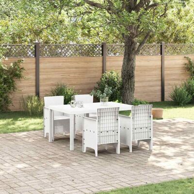 Vidaxl Garden Dining Set - Weather-resistant, Seats 4, Modern, Easy-Clean Vidaxl Garden Dining Set - Weather-resistant, Seats 4, Modern, Easy-Clean