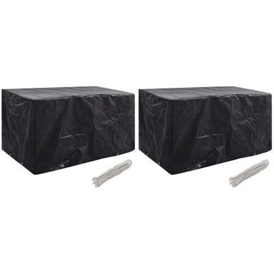 vidaXL Garden Furniture Cover - 180x70x90cm Black Waterproof UV-Resistant vidaXL Garden Furniture Cover - 180x70x90cm Black Waterproof UV-Resistant