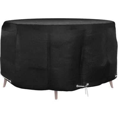 vidaXL Black Round Garden Furniture Cover 230x90 cm vidaXL Black Round Garden Furniture Cover 230x90 cm