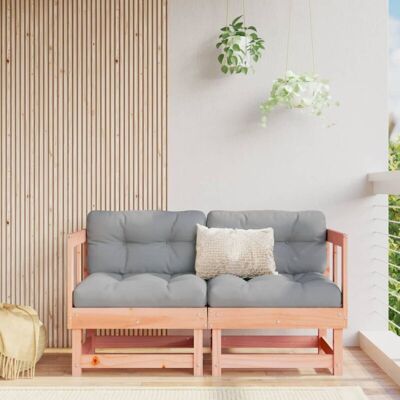 vidaXL Garden Corner Sofa Set in Solid Douglas Wood - Outdoor Furniture vidaXL Garden Corner Sofa Set in Solid Douglas Wood - Outdoor Furniture