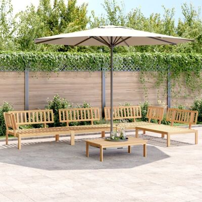 vidaXL Garden Pallet Sofa Set 5 Piece Outdoor - Garden Sofa Set vidaXL Garden Pallet Sofa Set 5 Piece Outdoor - Garden Sofa Set