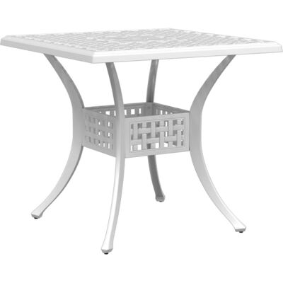 vidaXL Garden Table White 80x80x75 cm - Garden Table vidaXL Garden Table White 80x80x75 cm - Garden Table