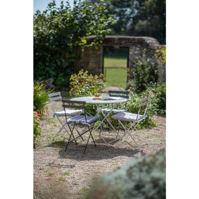 Garden Trading - Rive Droite Patio Bistro Table Chalk White Outdoor Indoor Garden Trading - Rive Droite Patio Bistro Table Chalk White Outdoor Indoor