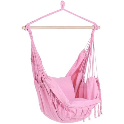 Bonea Pink Cotton Hanging Chair - Hanging Chair Bonea Pink Cotton Hanging Chair - Hanging Chair
