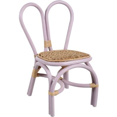 Beliani Children's Violet Boho Rattan Kids Chair Beliani Children's Violet Boho Rattan Kids Chair