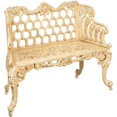 Biscottini Garden Bench - Vintage Cast Iron 112x48x89 cm - Garden Furniture Biscottini Garden Bench - Vintage Cast Iron 112x48x89 cm - Garden Furniture