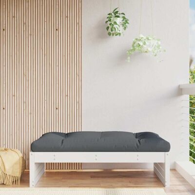 vidaXL 944020 White Pine Modular Garden Footstool - Footstool/Outdoor Sectional Sofa vidaXL 944020 White Pine Modular Garden Footstool - Footstool/Outdoor Sectional Sofa