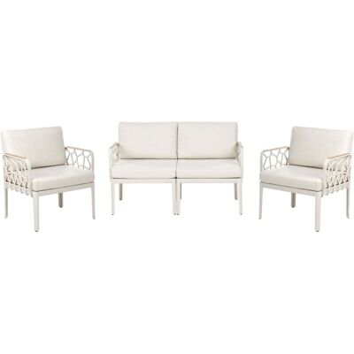 BELIANI Garden Sofa Set Eriche Beige - Garden furniture BELIANI Garden Sofa Set Eriche Beige - Garden furniture