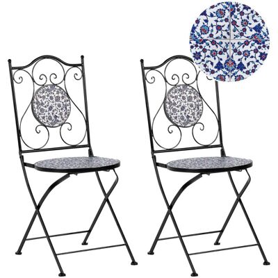 Beliani Vintage Metal Garden Chairs - Set of 2 Beliani Vintage Metal Garden Chairs - Set of 2