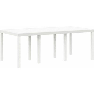 Vidaxl Garden Table White 200x100x73 cm - Garden Table Vidaxl Garden Table White 200x100x73 cm - Garden Table