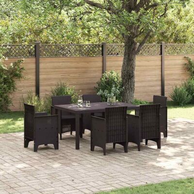 VidaXL Brown Outdoor Rectangular Table - Table VidaXL Brown Outdoor Rectangular Table - Table