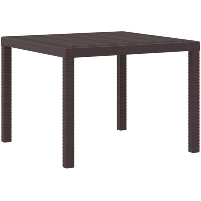 vidaXL Square Brown Outdoor Table 1 m - Table vidaXL Square Brown Outdoor Table 1 m - Table