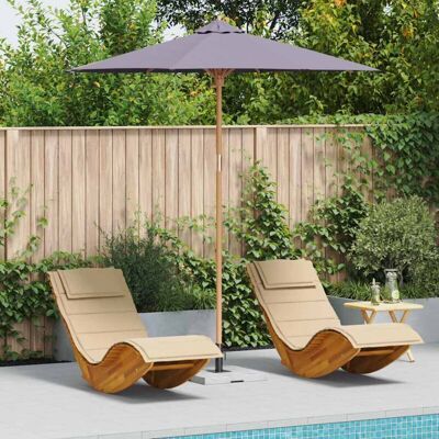 Vidaxl Dark Gray Garden Umbrella - 240x260 cm UV-resistant, Adjustable Height Vidaxl Dark Gray Garden Umbrella - 240x260 cm UV-resistant, Adjustable Height
