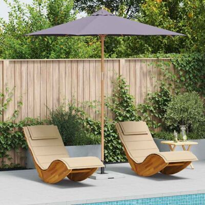 Vidaxl Garden Umbrella Dark Gray 270x260 cm Vidaxl Garden Umbrella Dark Gray 270x260 cm