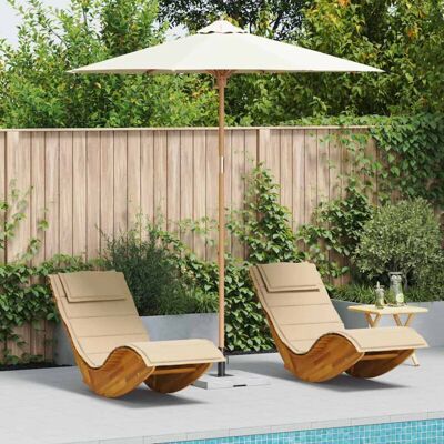BambĂș Vidaxl Garden Umbrella 240x260cm White Cream BambĂș Vidaxl Garden Umbrella 240x260cm White Cream
